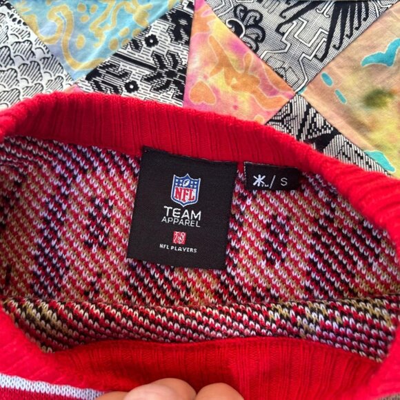 NFL Colin Kaepernick 49er Sweater #7 SF Size Small - Ugly Sweater TEAM APPAREL - Picture 6 of 8